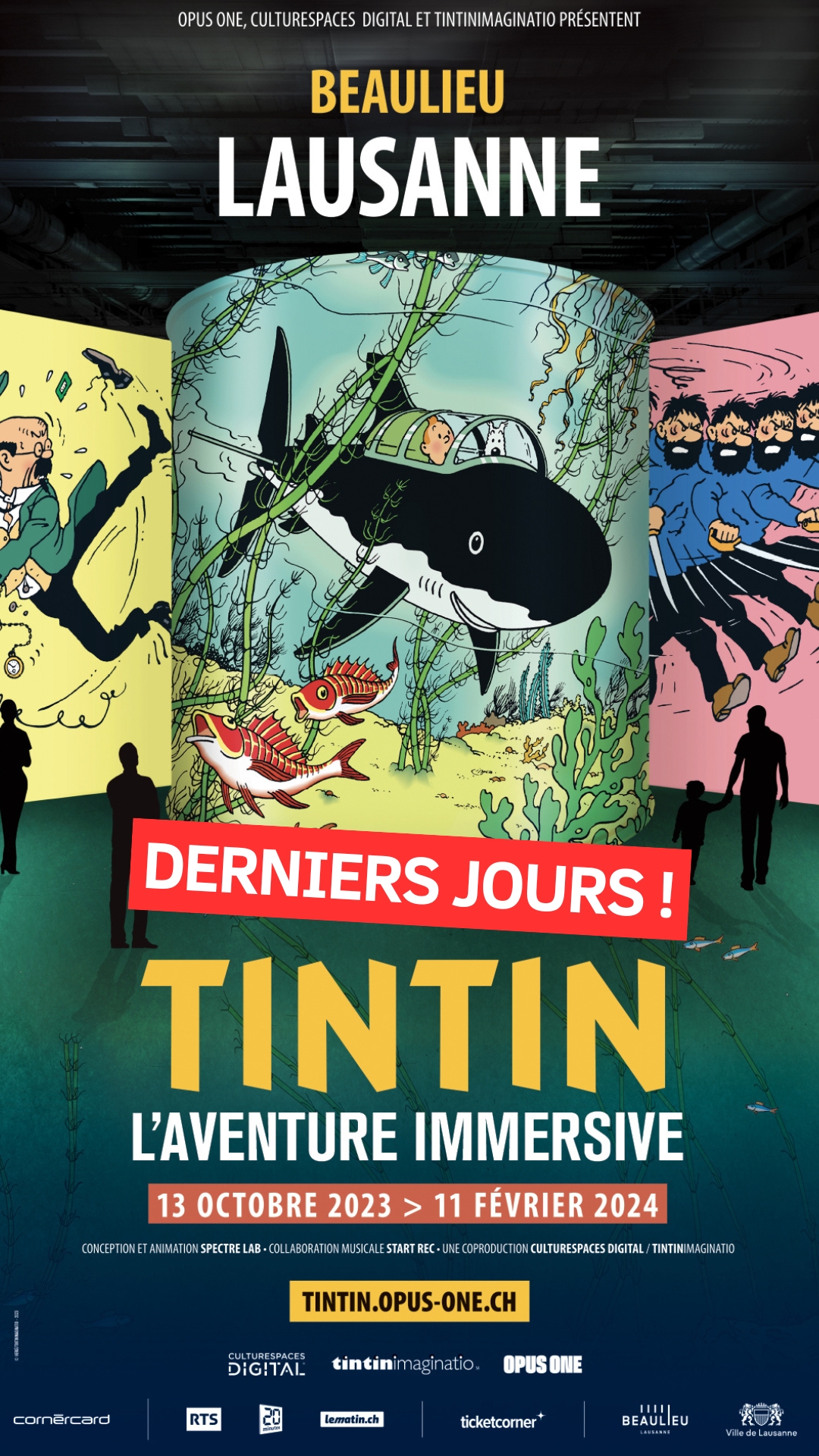 Tintin, l'aventure immersive  Exposition immersive à Lausanne